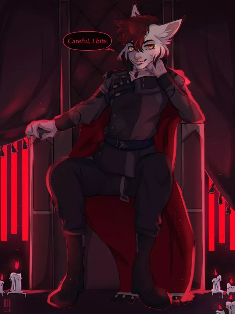Artist is @SmolAsHecc on Twitter, she did an amazing job on my fursona