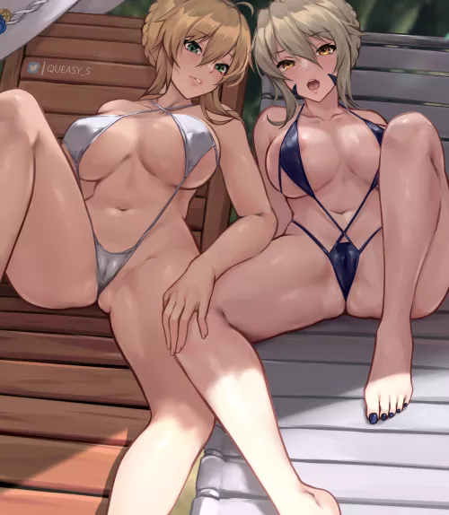 Artoria Lancer and Lancer Alter (Queasys) [Fate]