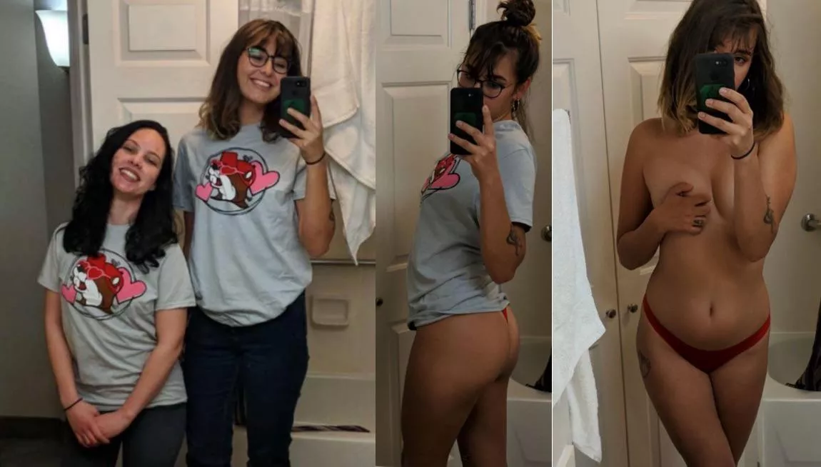 As soon as my bestie left the bathroom I decided to be a slut