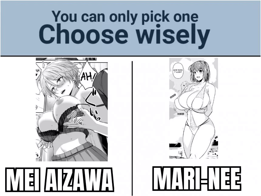 AS YOUR GF, YOU CAN CHOOSE ONE ONLY ✅