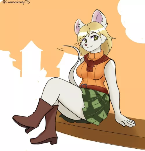 Ashley Mouse~ I loved how they represented Ashley as a little mouse so I drew my version I hope you like it nwn (I would appreciate some tips to make the furry snouts even though it makes it difficult for me to make them qwq)