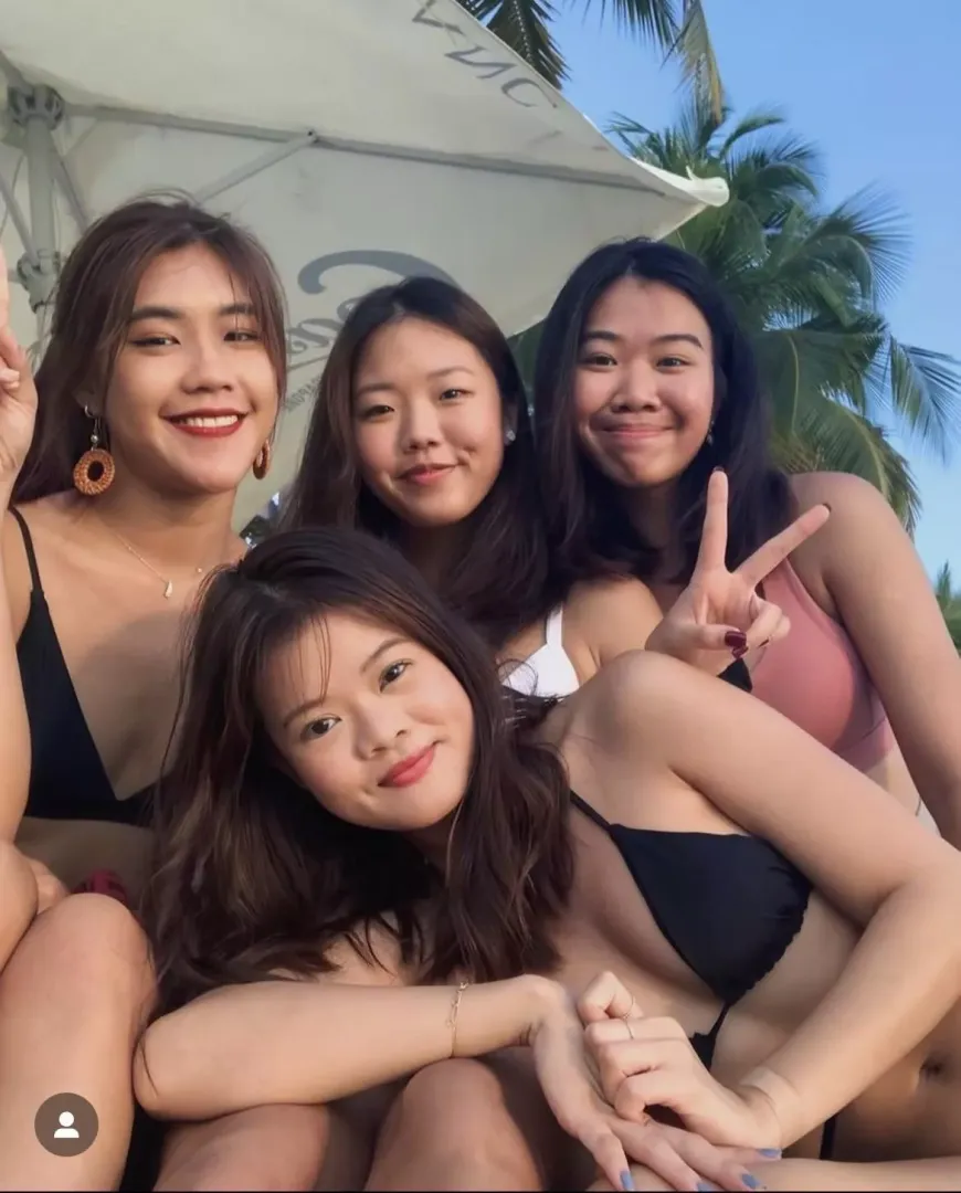 Asians in bikini