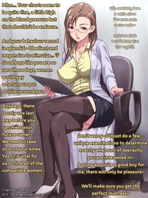 Assessment [FDomWorld] [Doctor] [Male Adoption Agency] [Preparing You For Future Mistress] [Medical] [79/365]