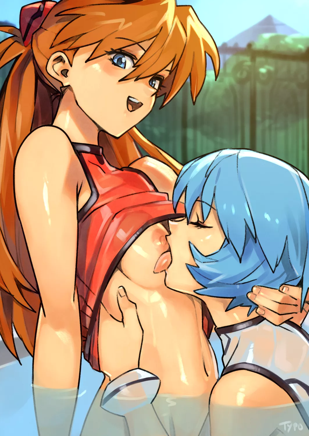 Asuka Langley Sohryu & Rei Ayanami (OptionalTypo) [Neon Genesis Evangelion]