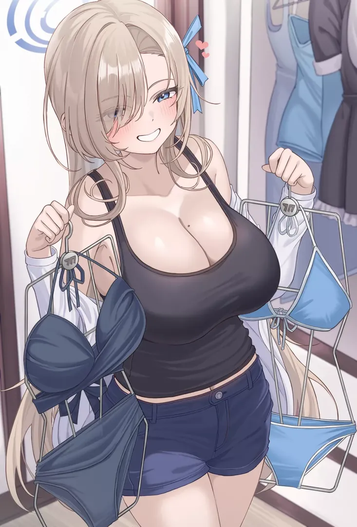 Asuna need help choosing the bikini [Blue Archive]