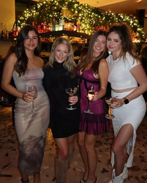 At company year end party