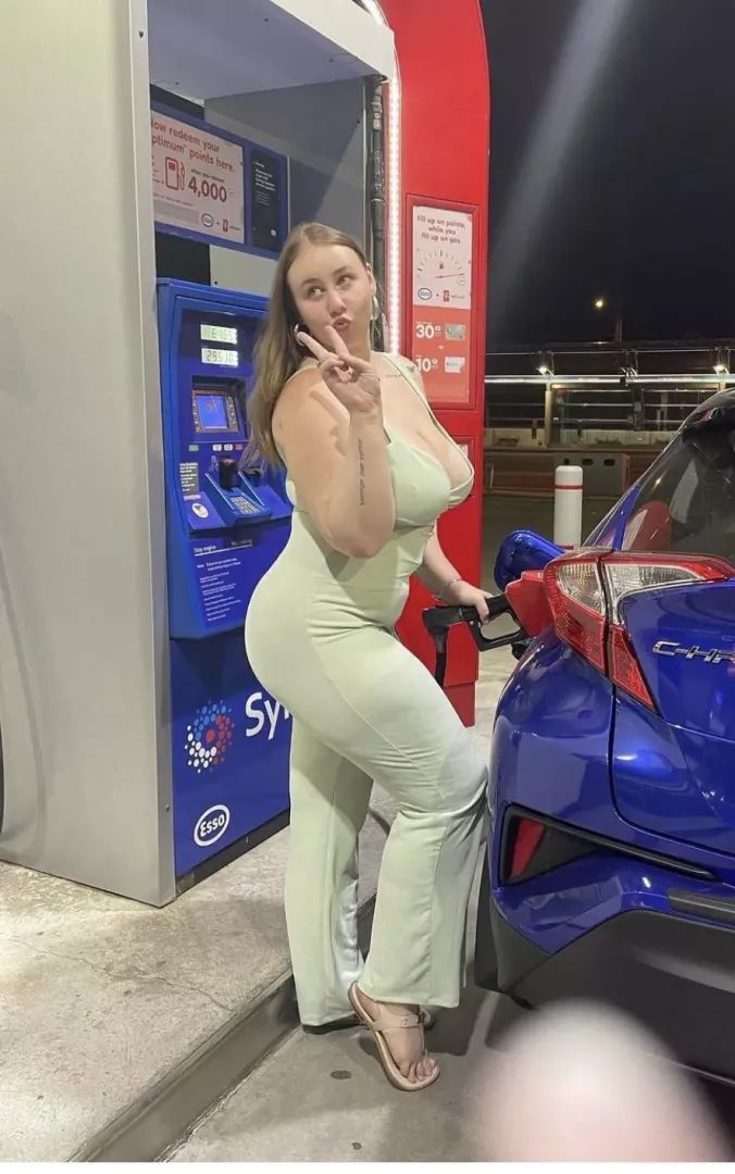 At gas station (NN)