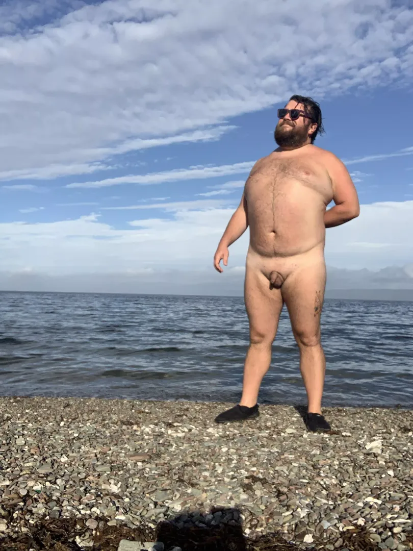 At the beach.