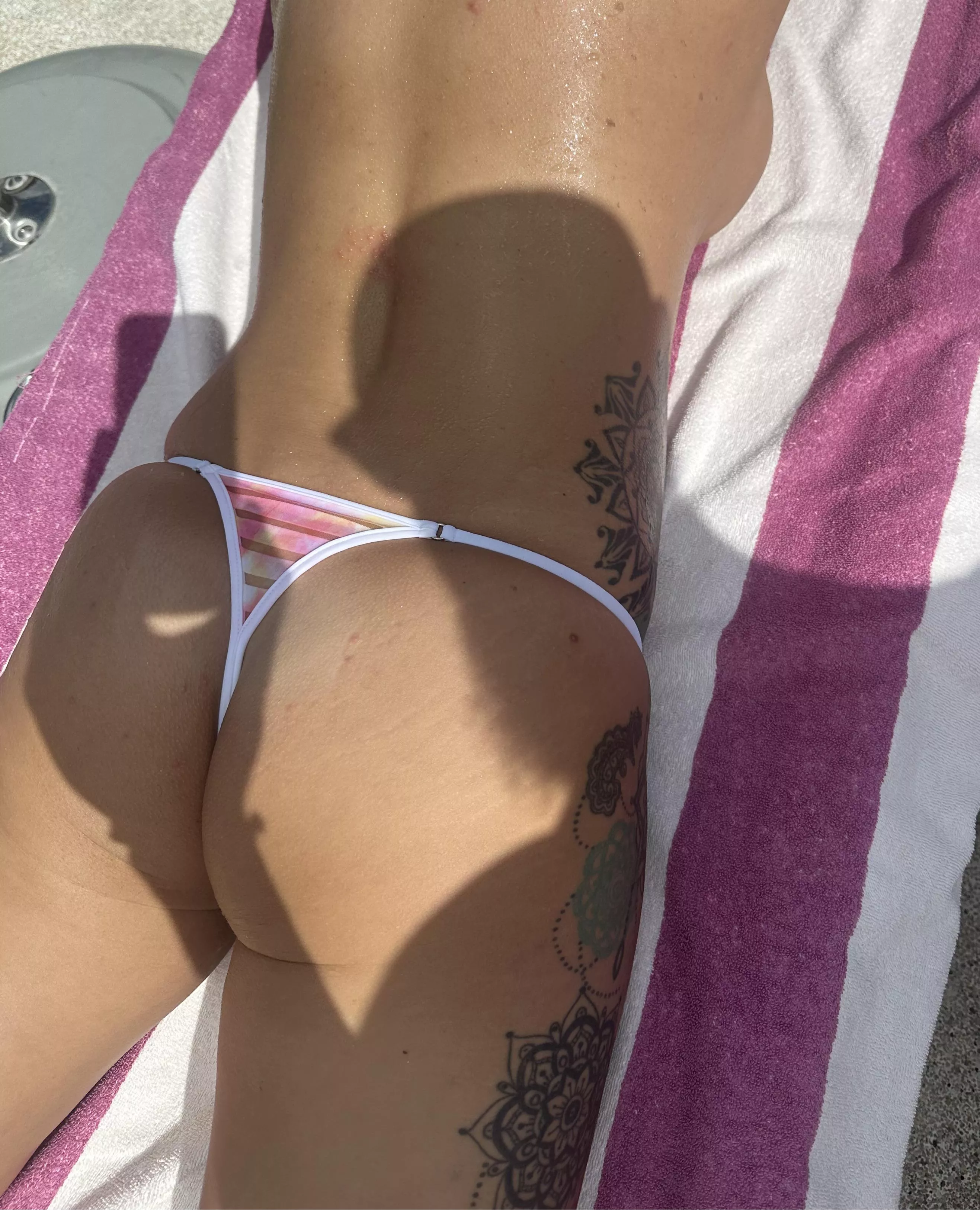 At the resort pool