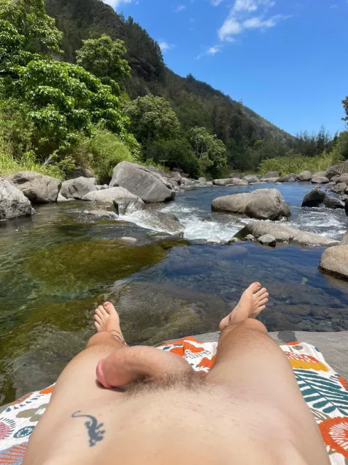 At the river