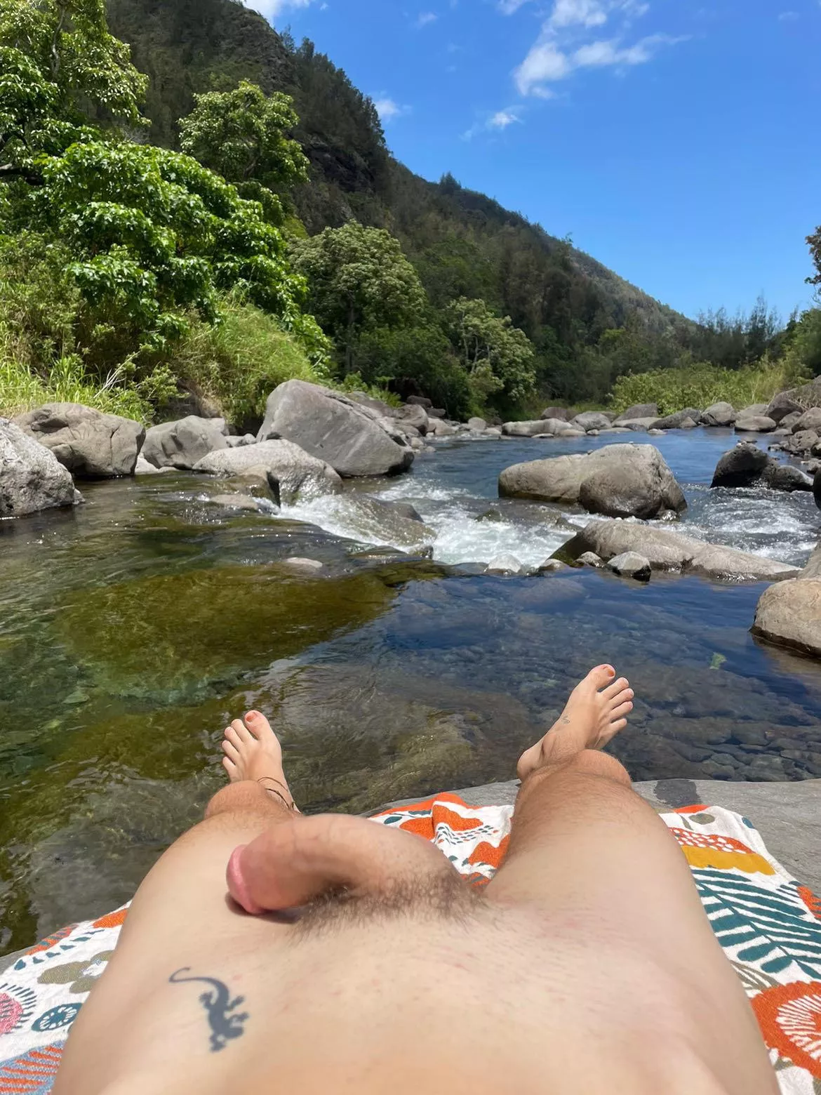 At the river