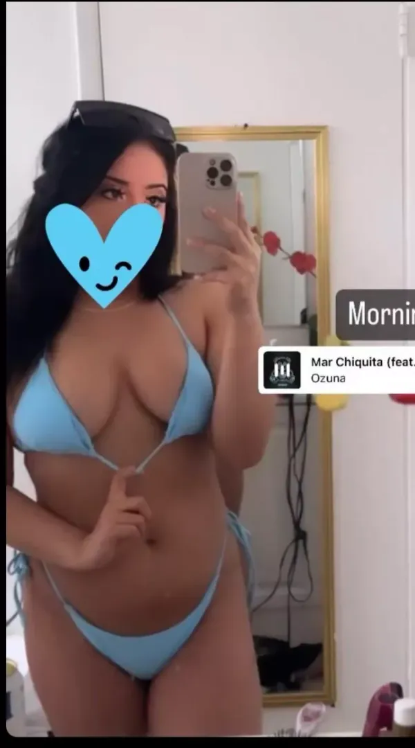 Baby blue bikini