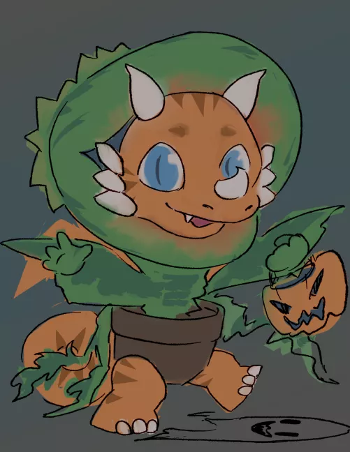 Baby Chem 🐉🎃👻 [art by me] character isn't mine