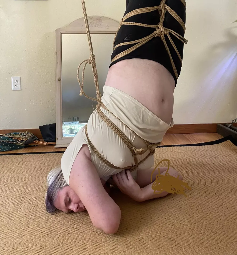 Babygirls first time upside down
