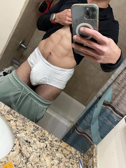 Basic post gym whites photo