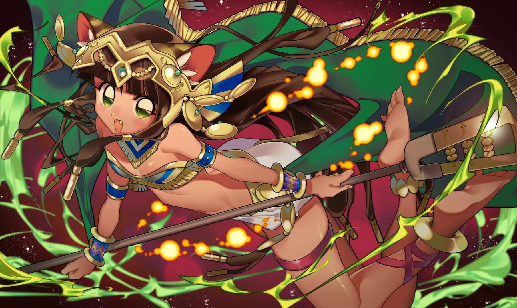 Bastet Landscape Shot [Puzzle and Dragons]