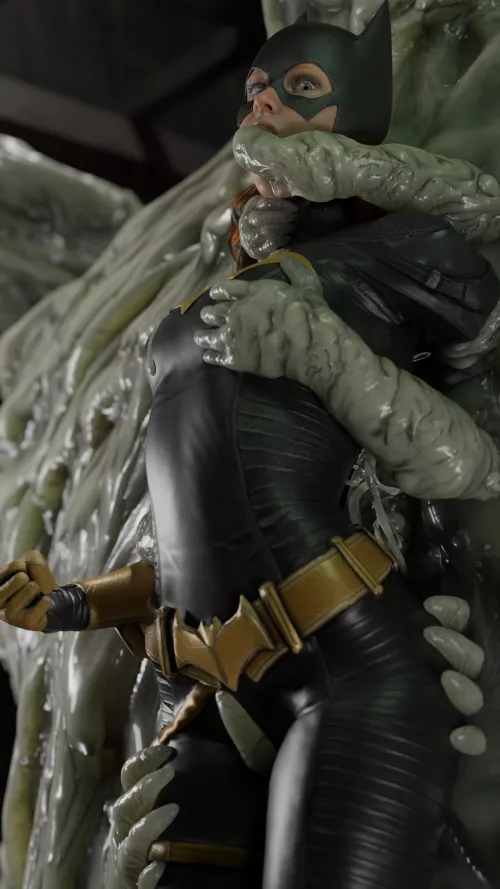 Batgirl dominated by clay face (rindekey) [DC]