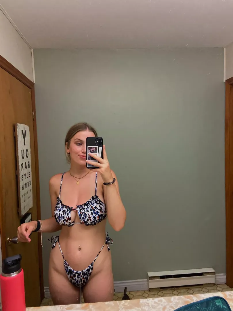 Bathroom mirror.
