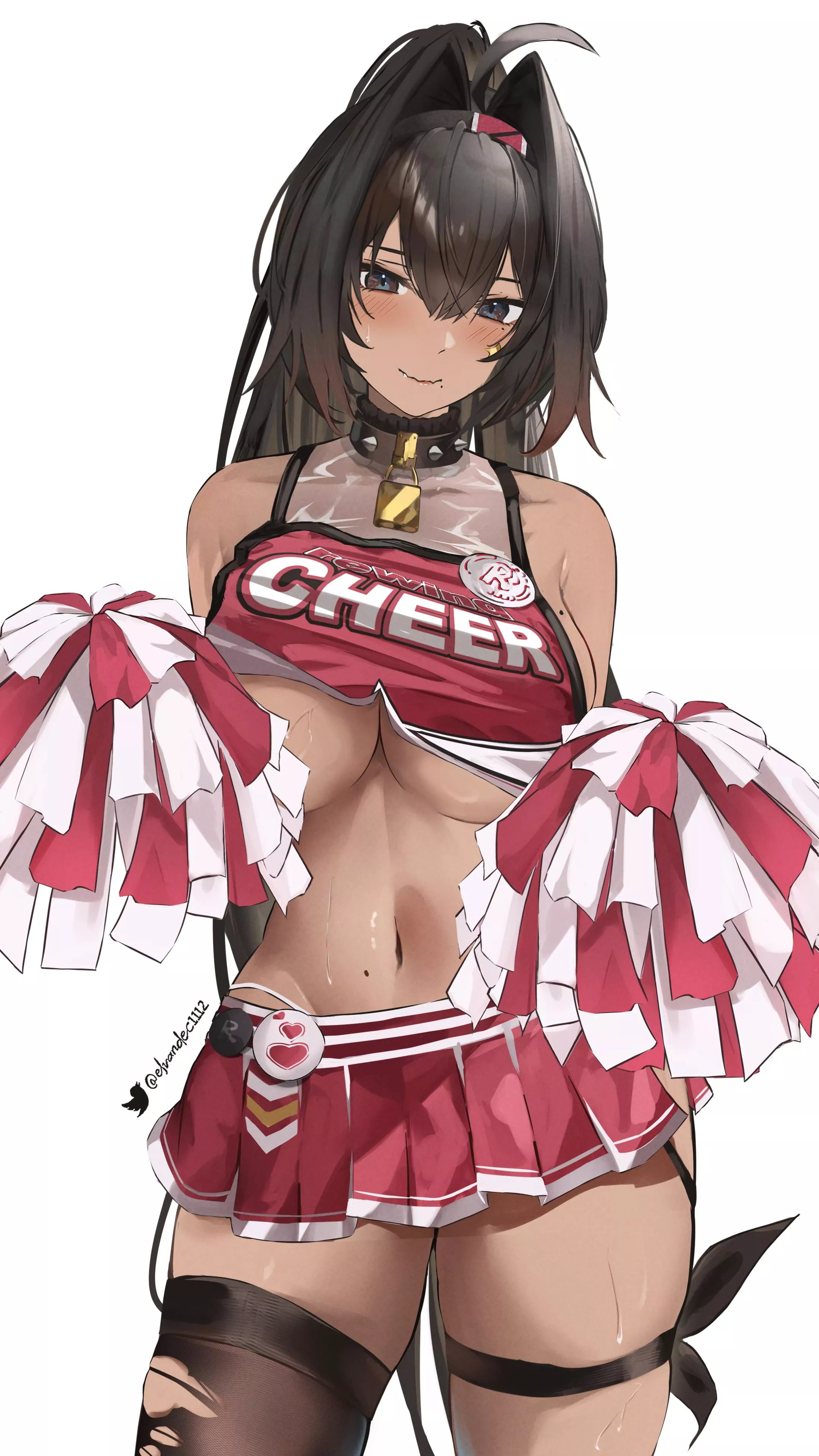 Bay lifted her top (elvandec) [Goddess of Victory: Nikke]