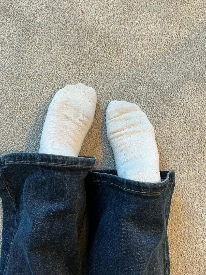 Be a good boy and suck my socks off