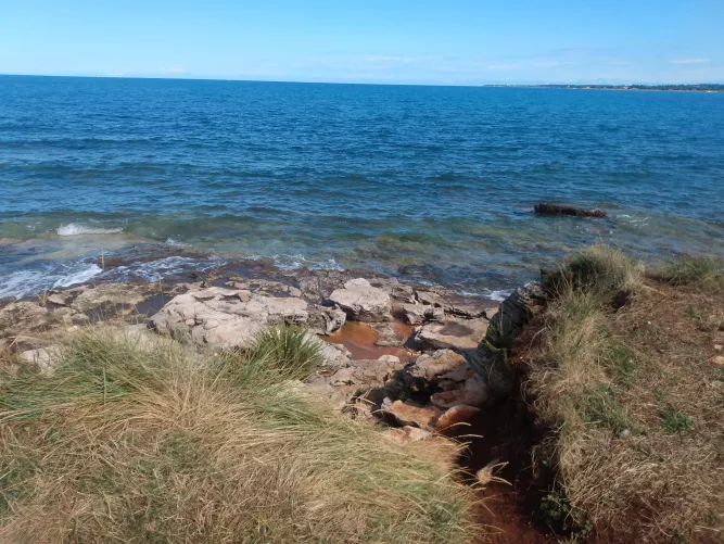 Beach in Croatia right after rain