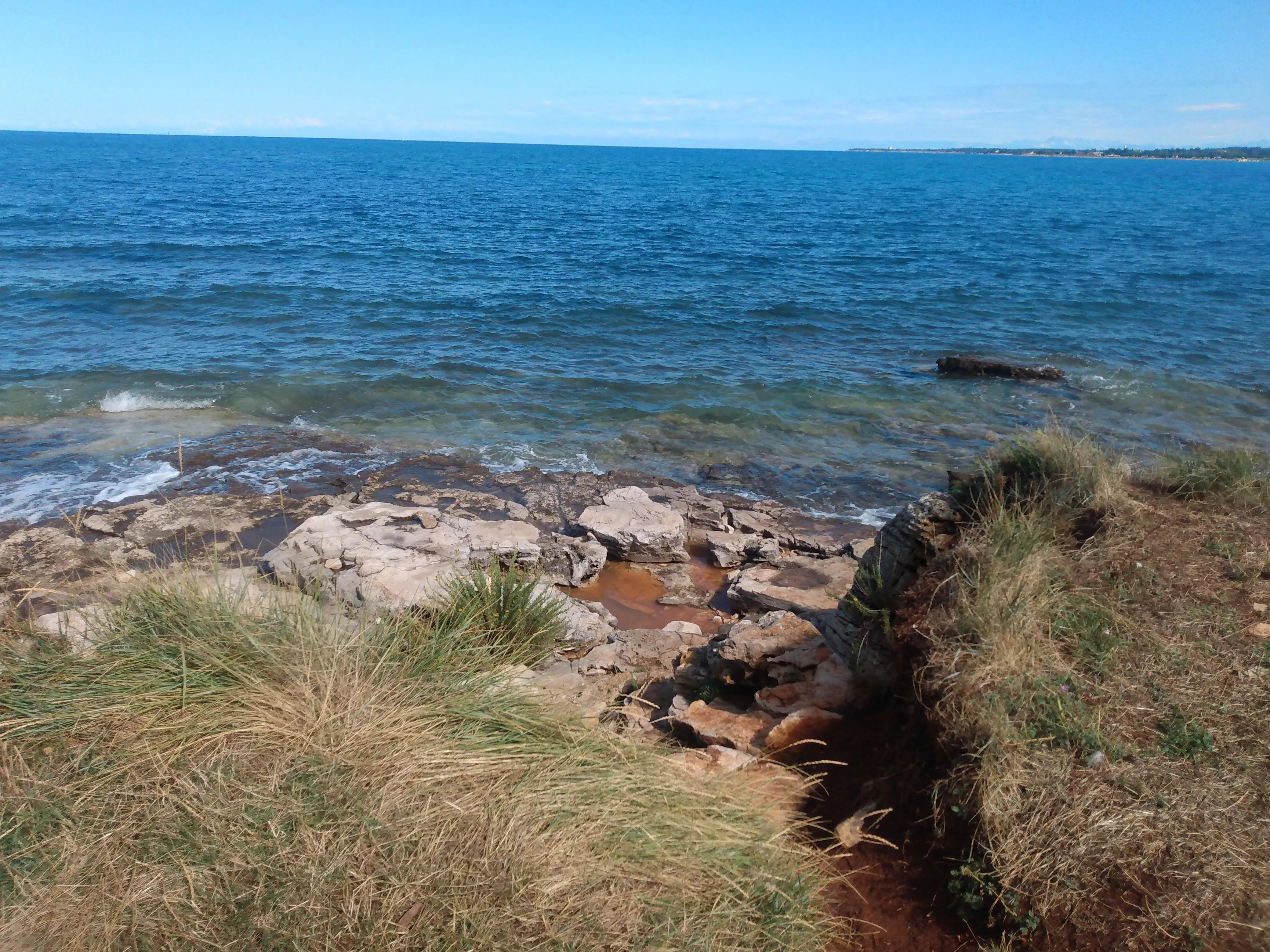 Beach in Croatia right after rain