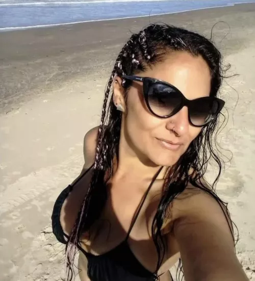 Beach selfie