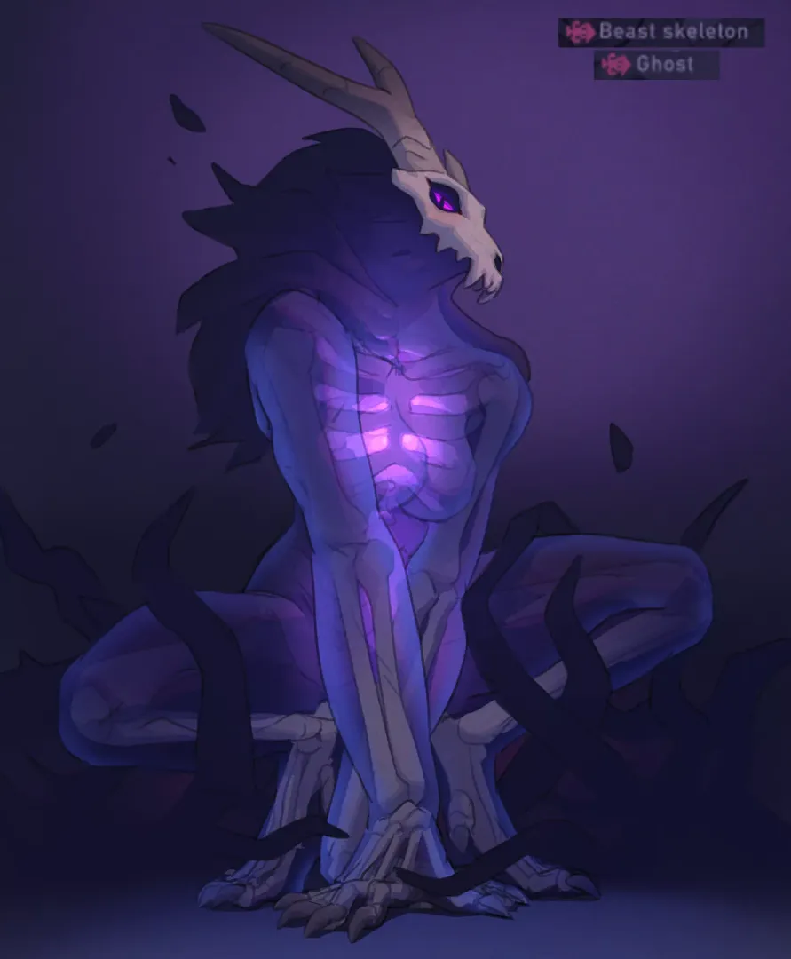 Beast Skeleton Ghost, by @saintmonstre