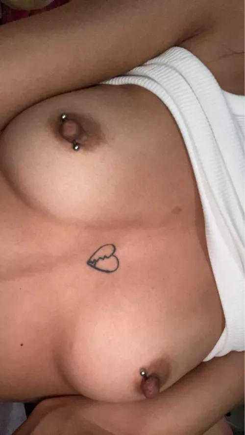 Beautiful Pierced Asian Boobies 💖