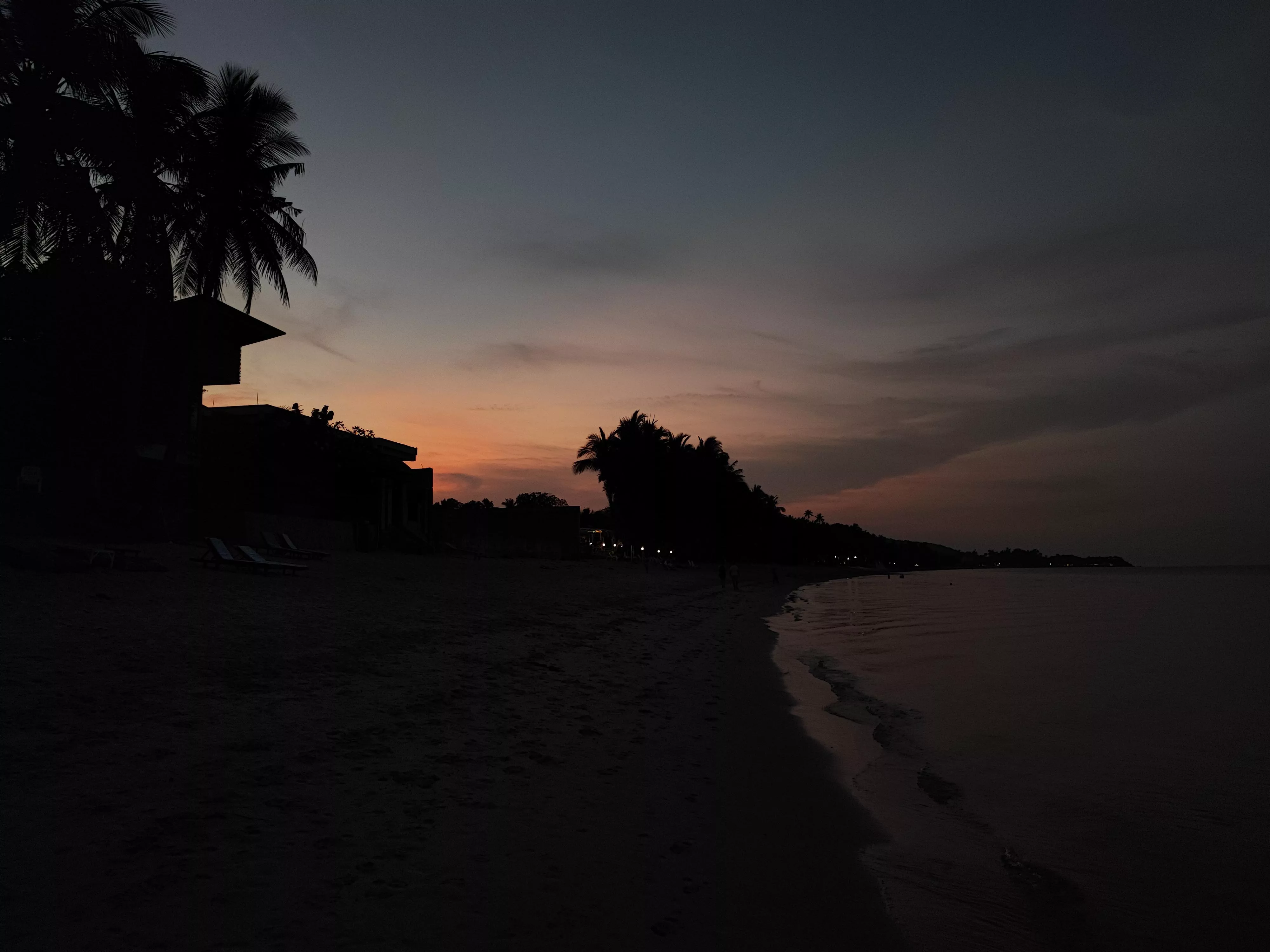 beautiful sunset on the beach