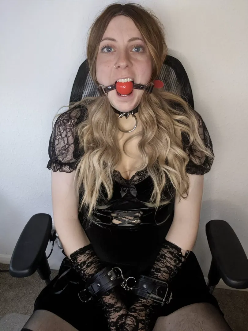 Beautifully, gagged!