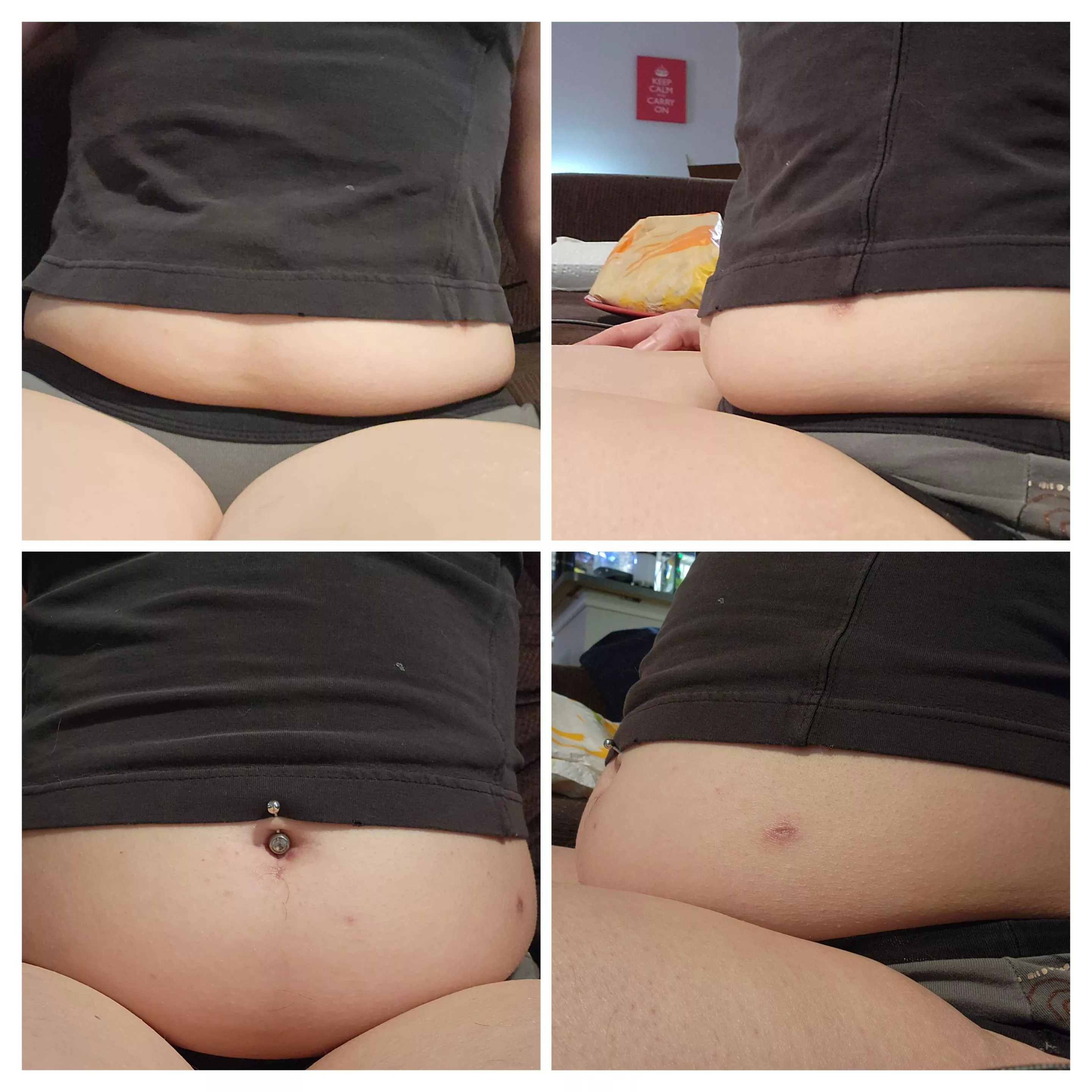 Before and after a tribute from my loyal subject