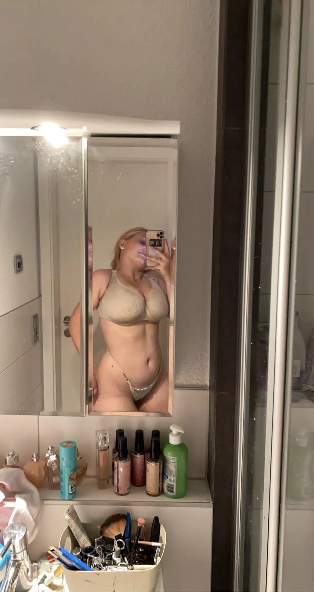 Before shower