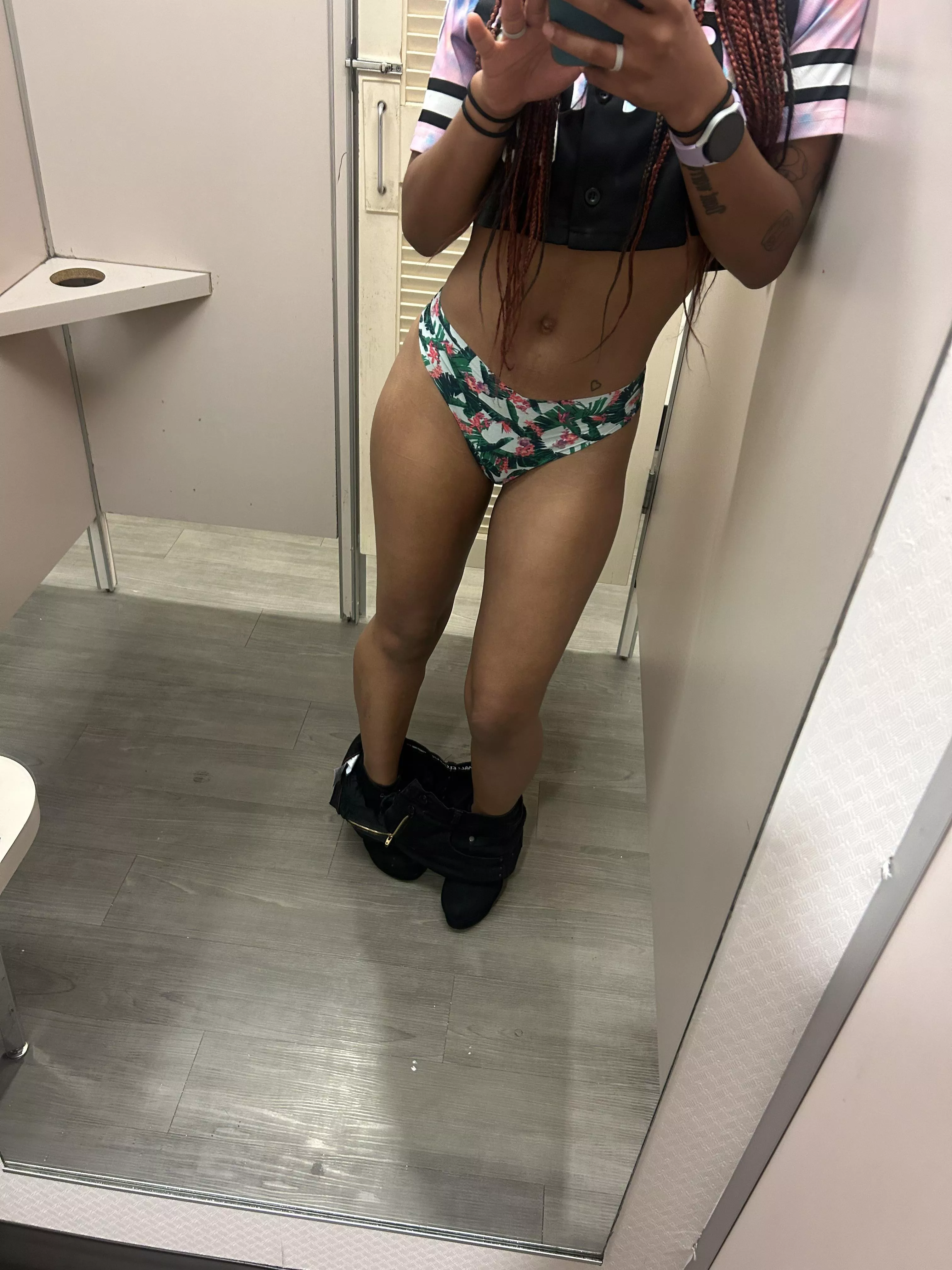 Before trying on dresses
