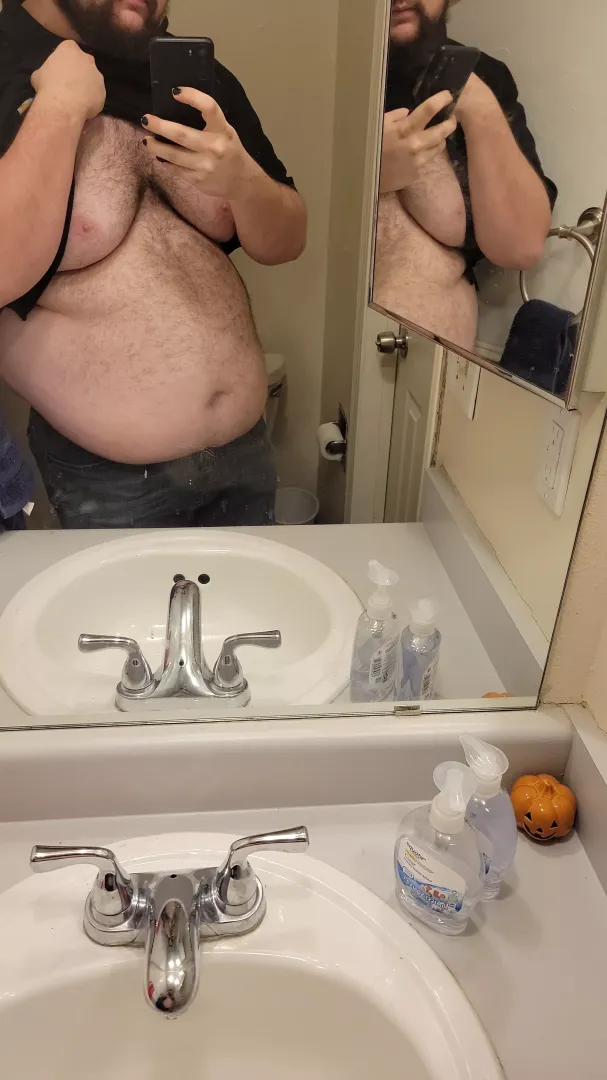 Before work belly