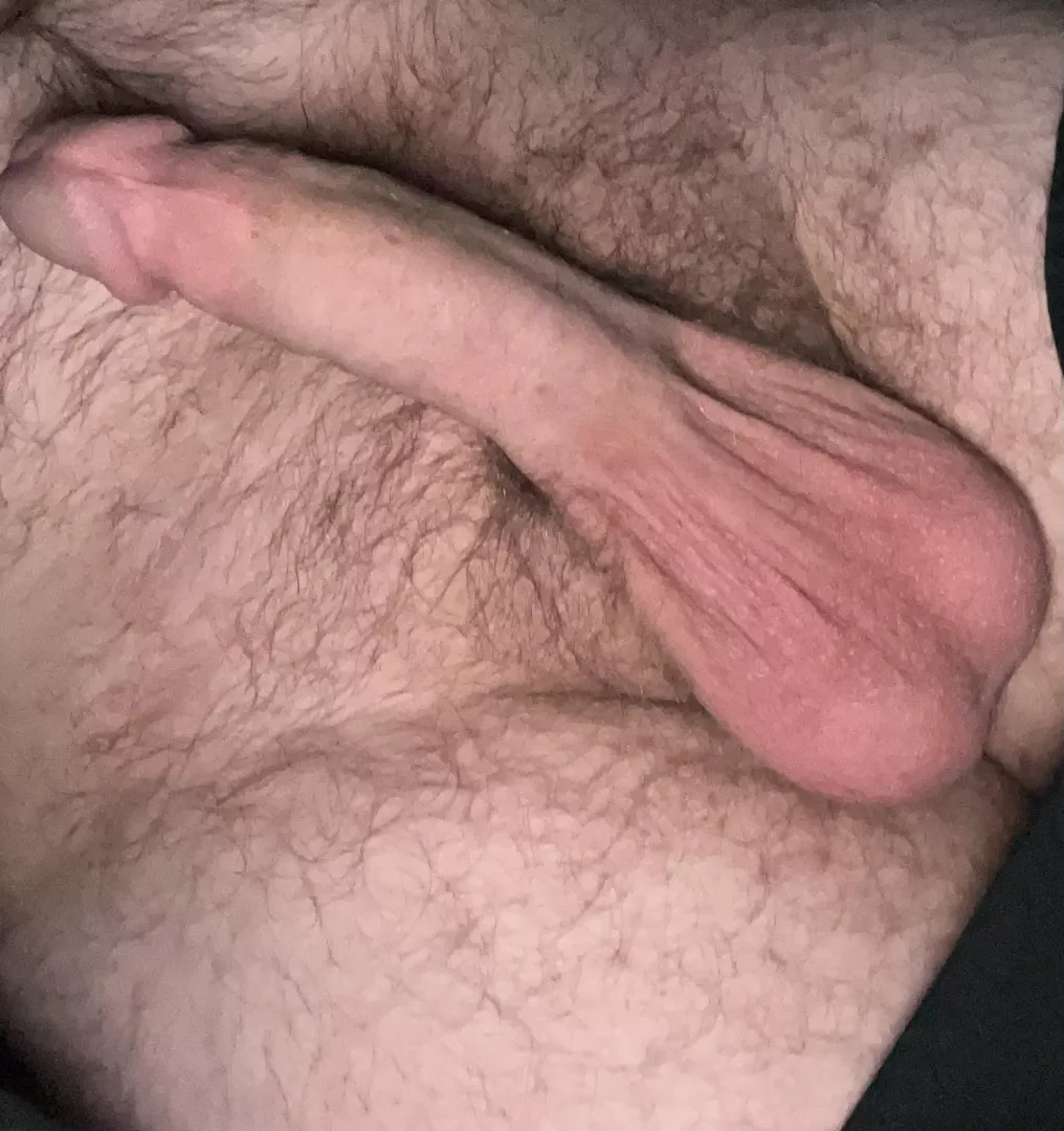 Being warm makes the balls hang on down