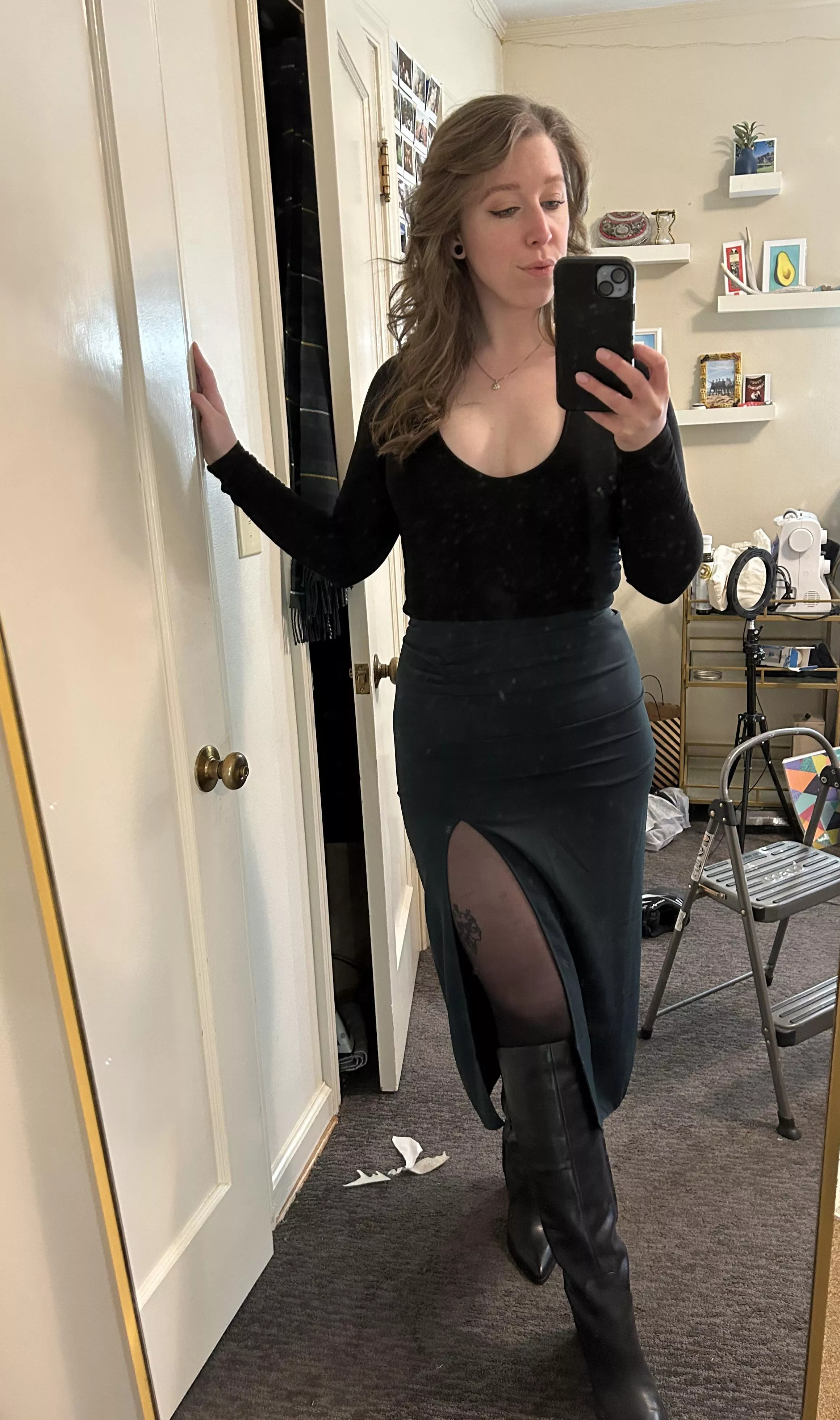 Believe it or not but there is no bra under this top! I’m kind of amazed