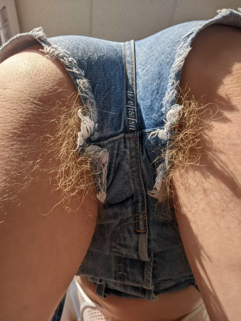 Bent over and bushy