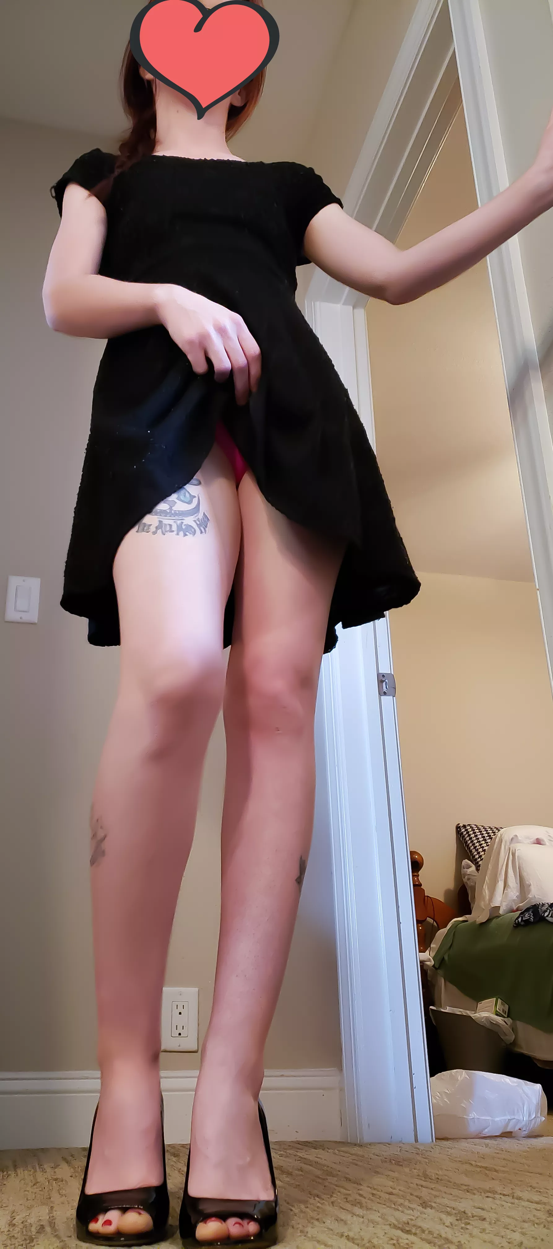 Bet I catch you peaking at my little pink panties 😇