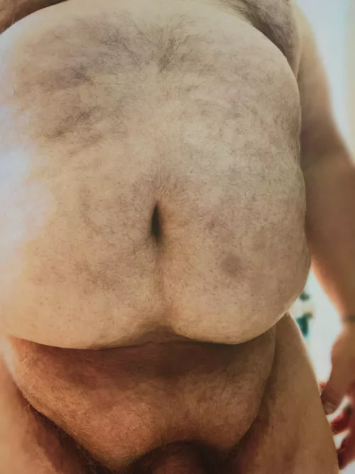 Big Belly (and the base of my thick cock)