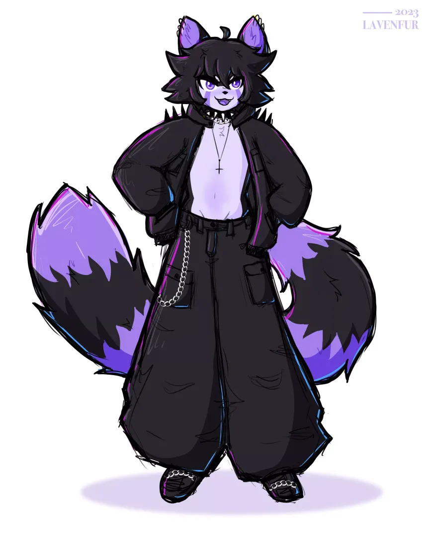 big pant AND big jakt ✨ (By me: @Lavenfur on twitter)‬