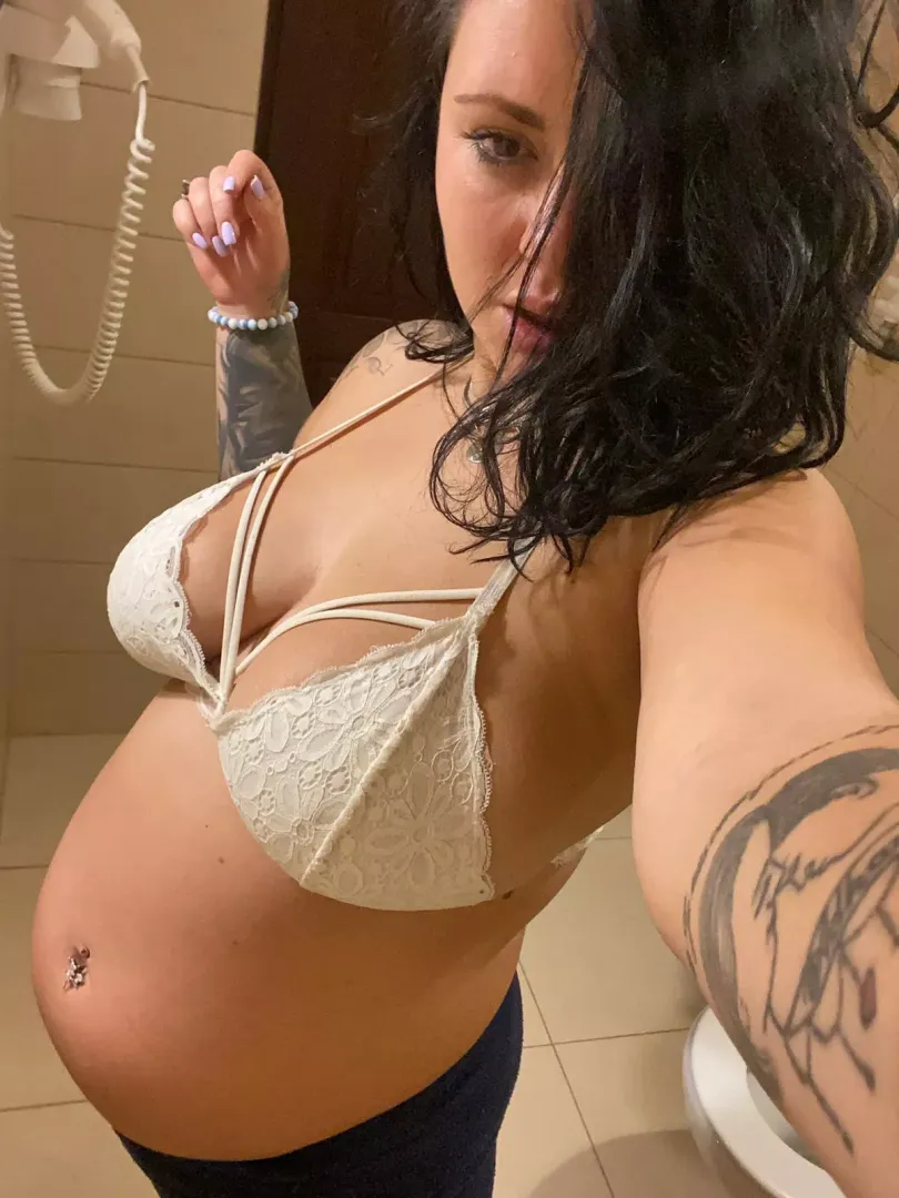 Big round belly