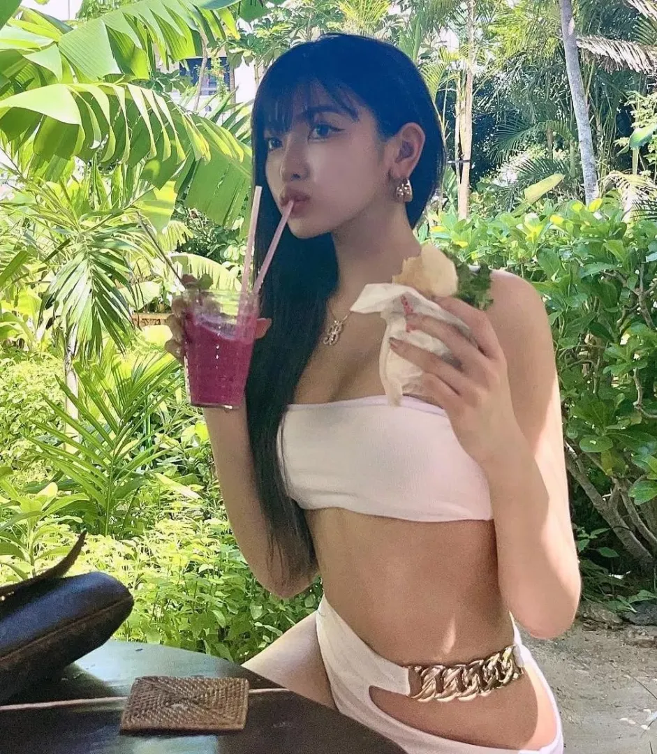 Bikini and snacks