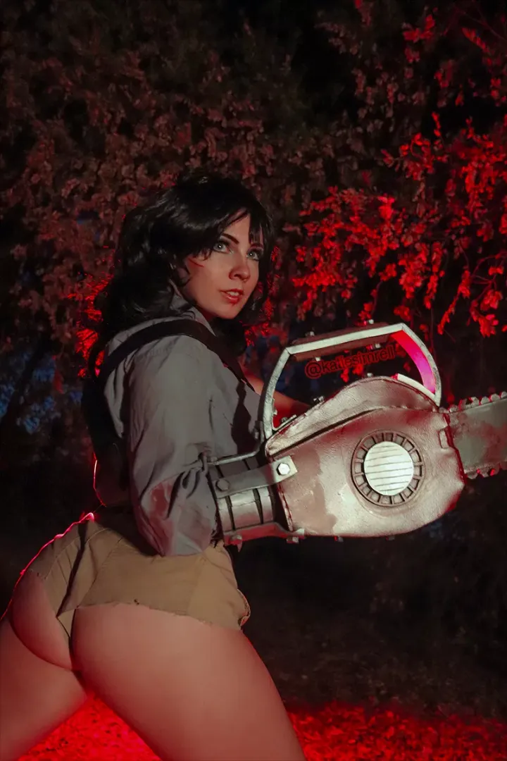Bishoujo Ash Williams' Juicy Cheeks. Happy Halloween! (by simrell)