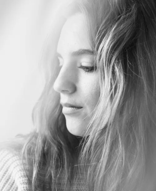 Black and white portrait