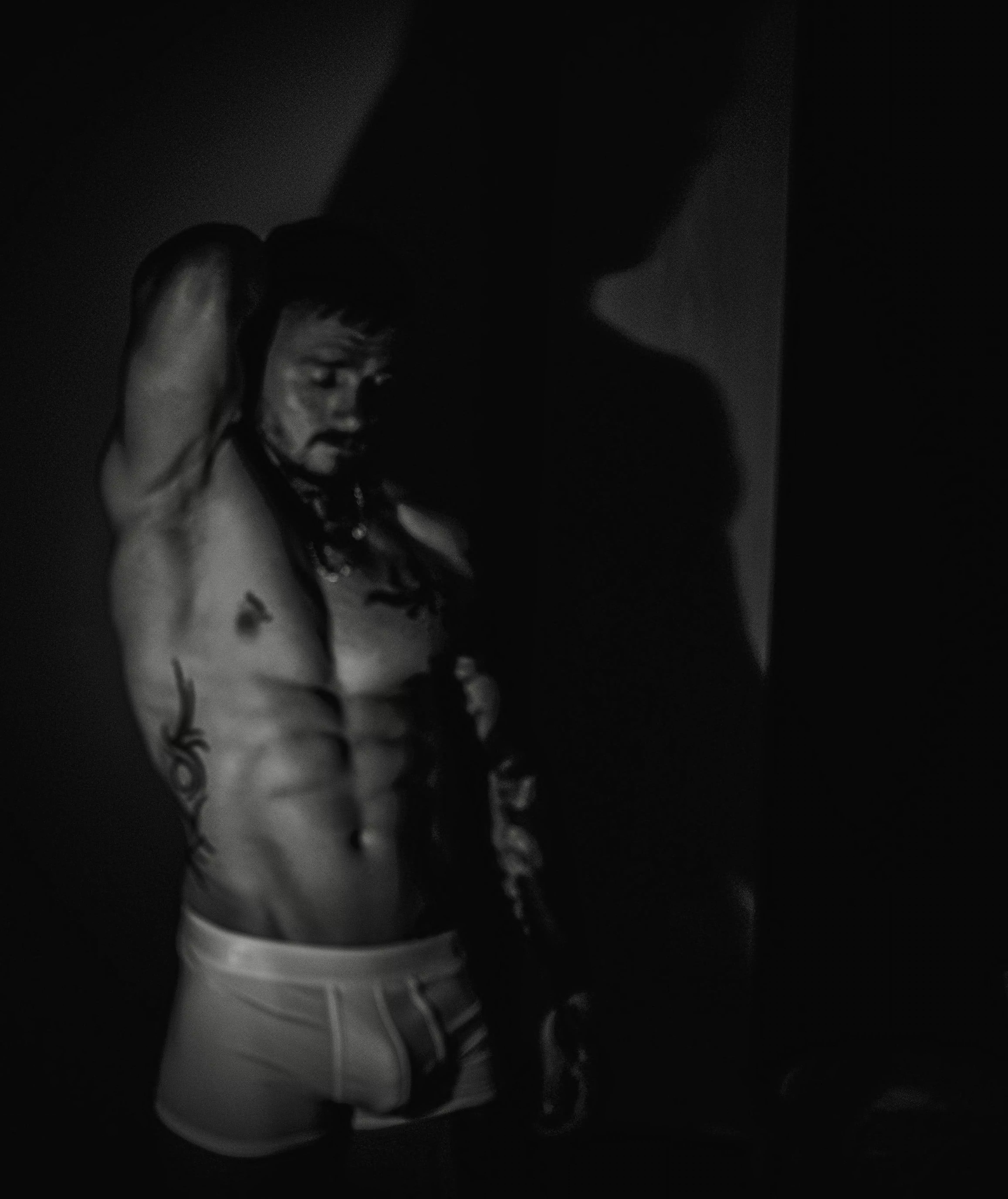 Black and white