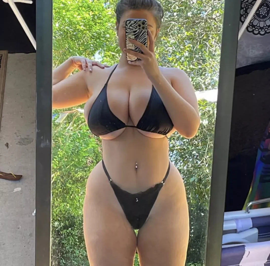 black bikini