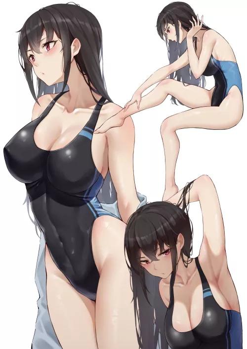 Black Competition Swimsuit [Artist's Original]