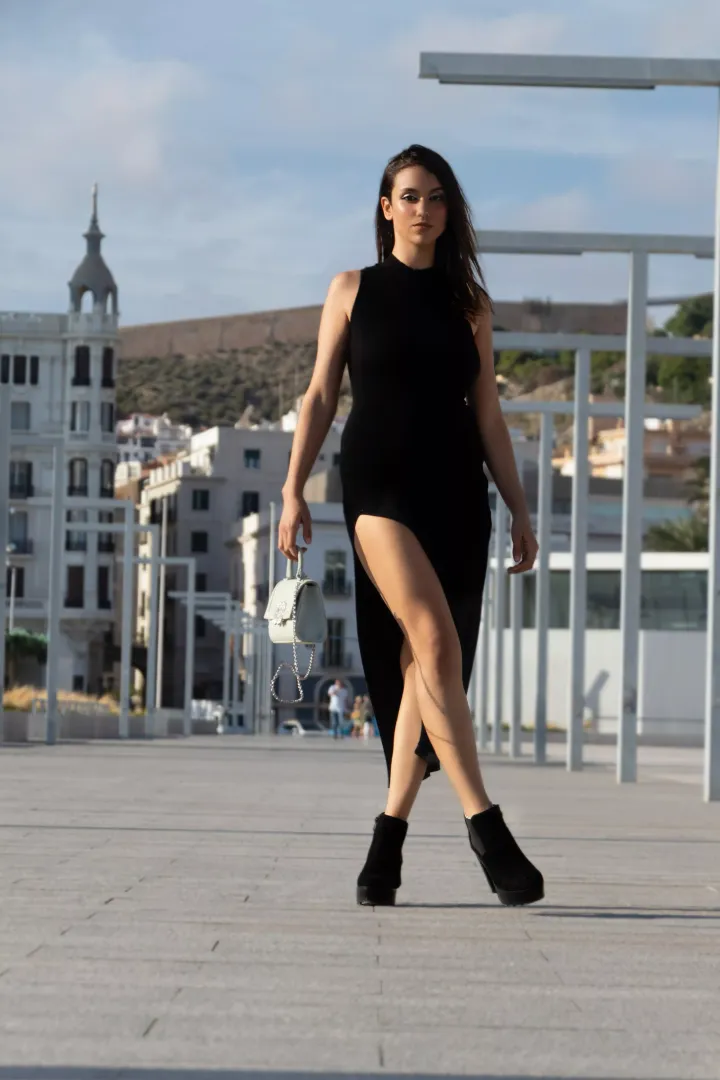 black dress