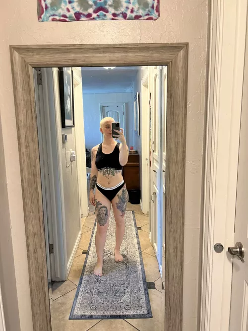 Blonde and tatted